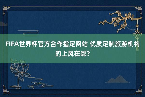 FIFA世界杯官方合作指定网站 优质定制旅游机构的上风在哪？