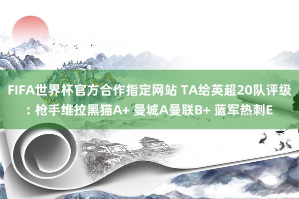FIFA世界杯官方合作指定网站 TA给英超20队评级: 枪手维拉黑猫A+ 曼城A曼联B+ 蓝军热刺E