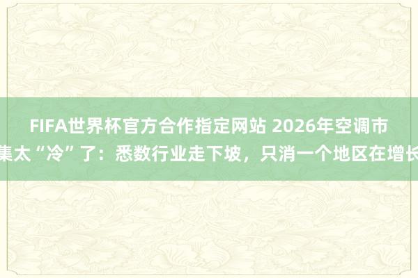 FIFA世界杯官方合作指定网站 2026年空调市集太“冷”了:悉数行业走下坡,只消一个地区在增长