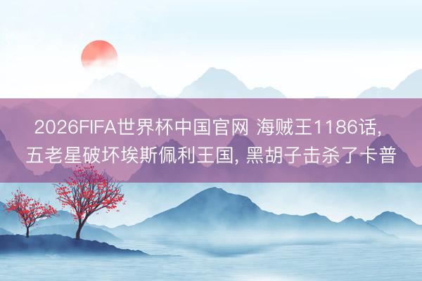 2026FIFA世界杯中国官网 海贼王1186话， 五老星破坏埃斯佩利王国， 黑胡子击杀了卡普